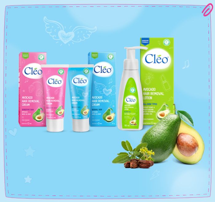 Gel wex lông Cleo Avocado Hair Removal Cream Sensitive Skin sử dụng rất an toàn cho da nhạy cảm