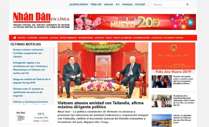 Báo Nhân Dân là trang báo điện tử lớn của Việt Nam